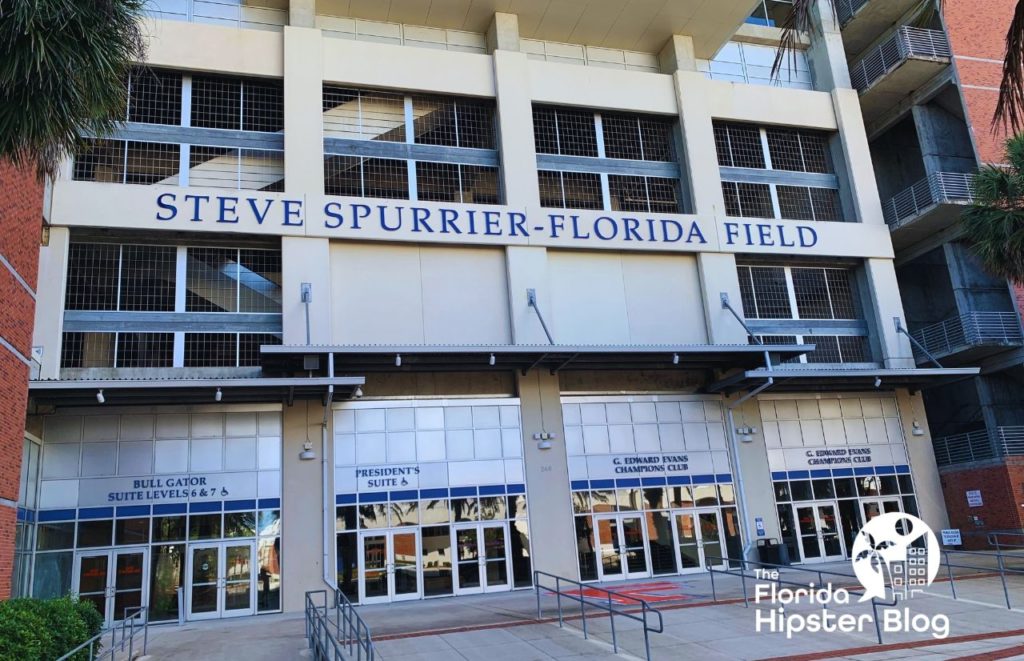 Steve Spurrier Field at the University of Florida Football Stadium in Gainesville Florida. Keep reading to learn more about free things to do in Gainesville.