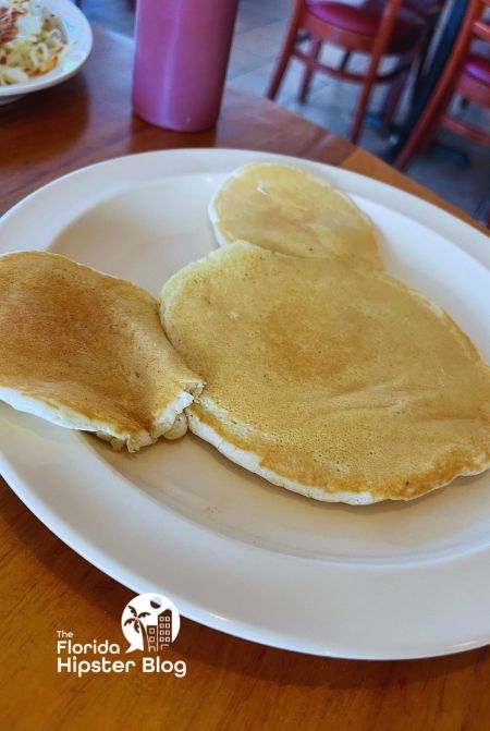 43rd Street Cafe Gainesville Mickey Mouse Pancakes. One of the best places to get breakfast in Gainesville, Florida.