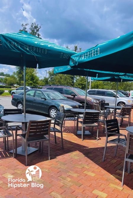 Bolay Outdoor seating area. Keep reading for the full guide to the best places to go for lunch in Orlando. 