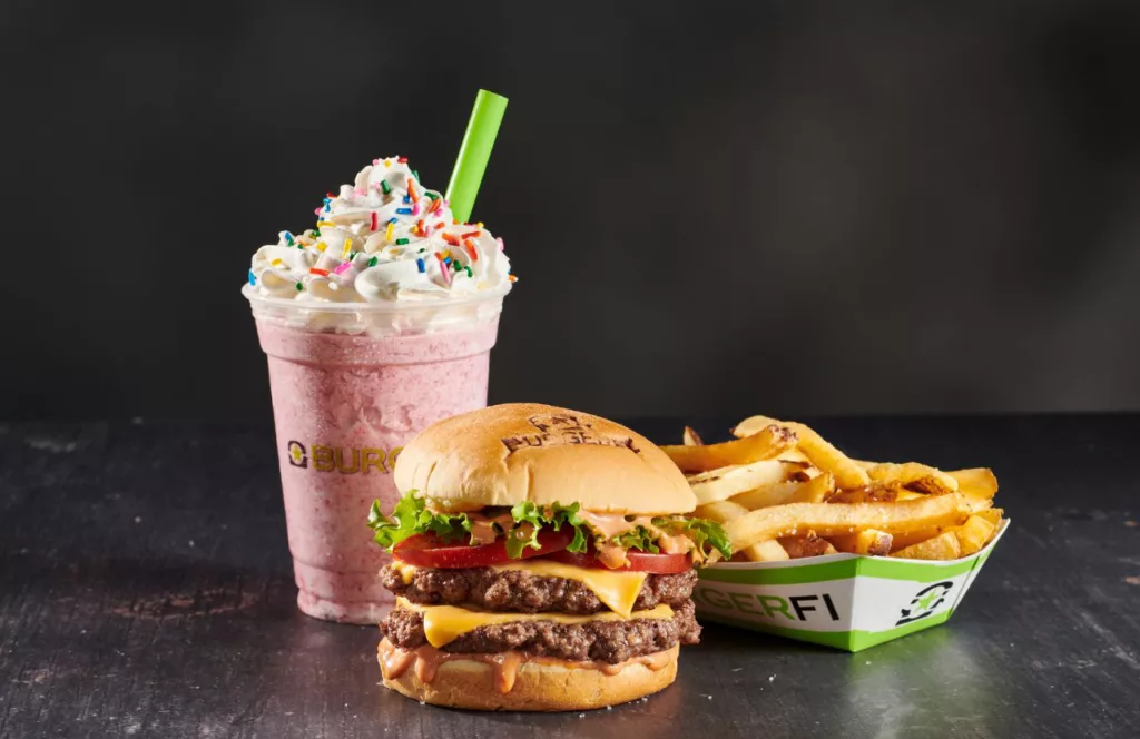 Cheeseburger Fries and Shake at BurgerFi. One of the best Burgers in Gainesville, Florida