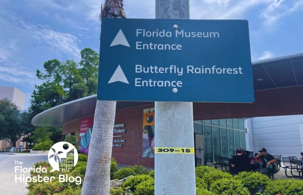 Florida Museum of Natural History Gainesville Florida Butterfly Rainforest Entrance one of the best museums in Gainesville, Florida. Keep reading to find out more about Gainesville museums. 