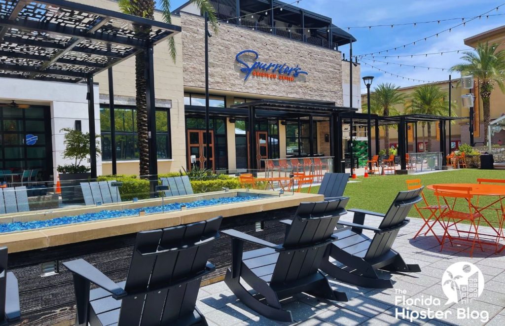 Outdoor seating in Gainesville Florida Celebration Pointe Spurrier's Gridiron Grille