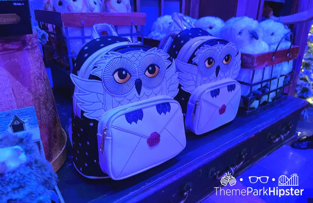 Hegwid Loungefly Bag at Universal Orlando Wizarding World of Harry Potter Holiday Tribute Store. Keep reading to get the Essentials You MUST HAVE for Your Convention Packing List and What to Bring to a Convention.