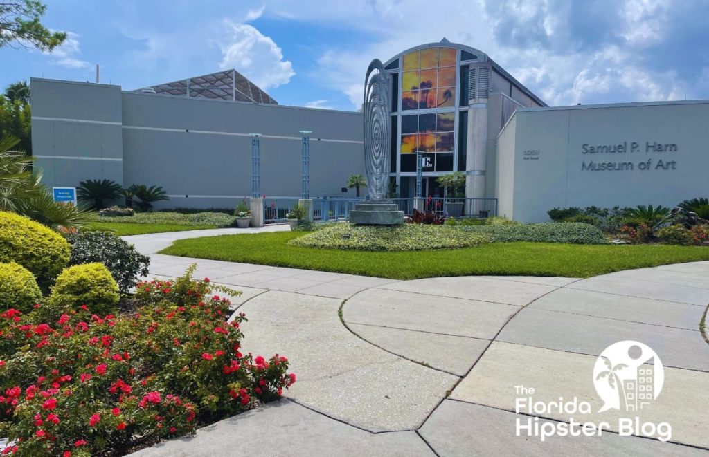 Samuel P Harn Museum of Art exterior. with pristine gardens and plants outside.Keep reading to find out all the amazing things to do in Gainesville.