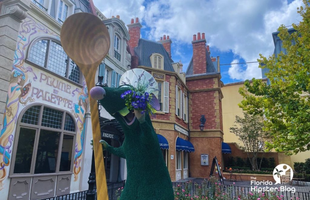 France Pavilion at Epcot with Ratatouille. Keep reading to learn more about the best time for a Florida trip. 