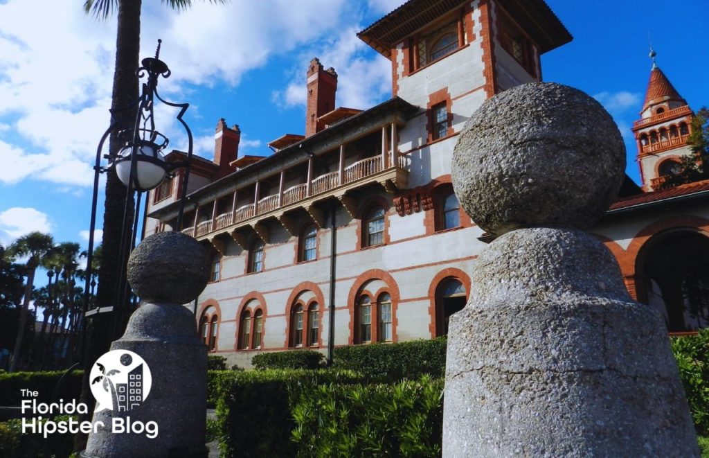 Flagler College in St Augustine Florida Entrance. Keep reading to find out all you need to know for your next day trip from Gainesville.