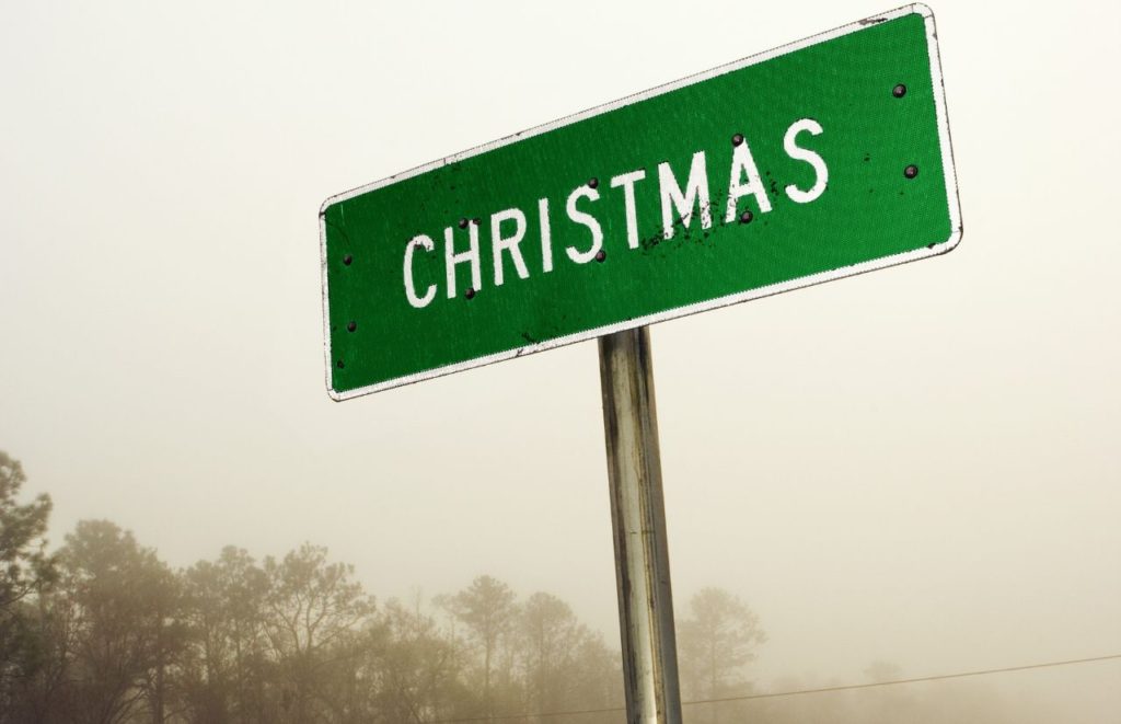 Christmas Florida Road Sign. One of the best things to do in Florida at Christmas.