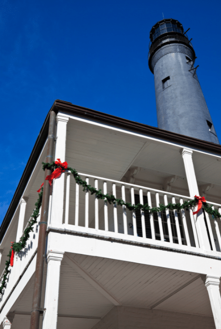 Christmas in Pensacola Florida at Lighthouse. One of the things to in Florida at Christmas. Keep reading to find out more things to do in Florida at Christmas for 2023. 