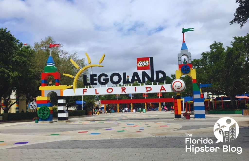 Legoland Florida Entrance. One of the best things to do in Florida at Christmas. Keep reading to find out more things to do in Florida at Christmas for 2023. 