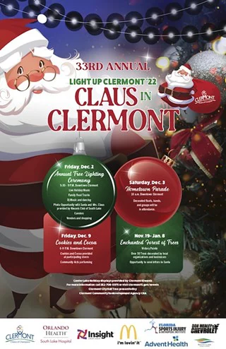 Light UP Clermont Holiday Festival. One of the best things to do in Orlando for Christmas.