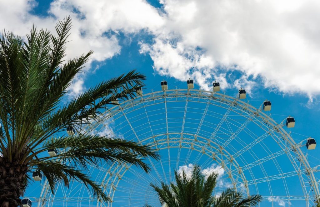 Orlando ICON Park and its iconic ferris wheel. Keep reading to discover all there is to know about things to do in Orlando at night.