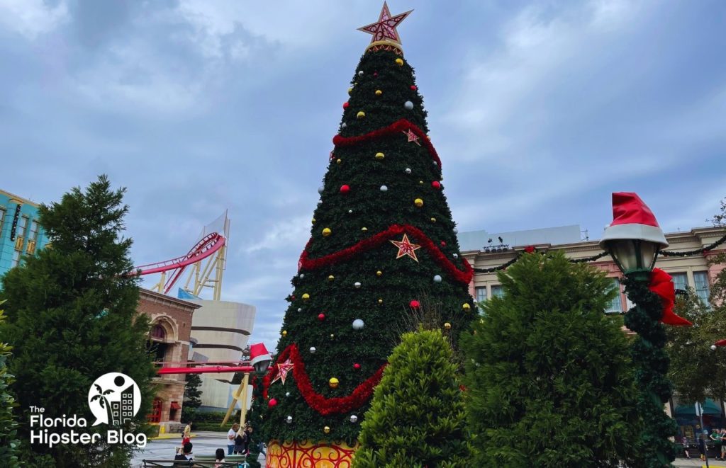 Universal Studios Florida Christmas Tree. One of the best things to do in Orlando for Christmas.