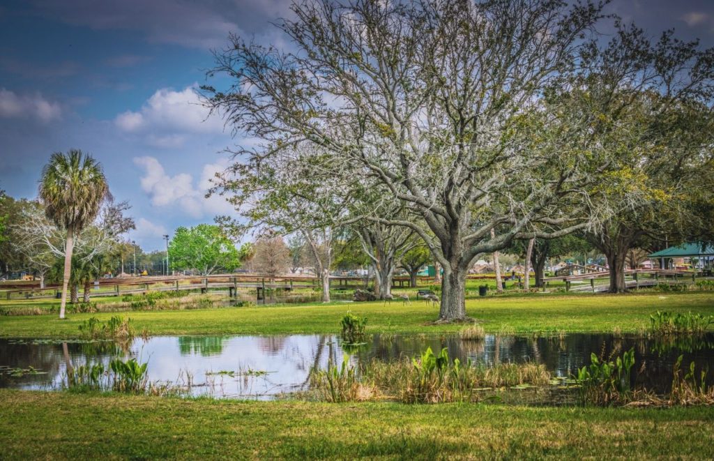 Venetian Gardens in Leesburg Florida. One of the best things to do in Orlando at Christmas.