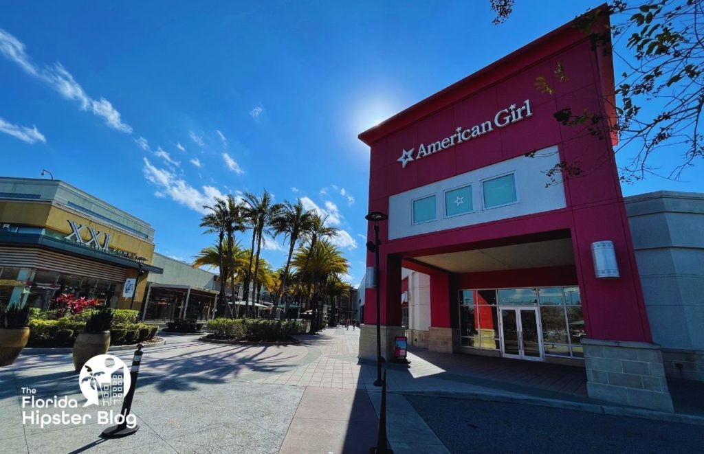 American Girl Store exterior in Orlando Florida. Keep reading to discover more about the best kid restaurants in Orlando. 