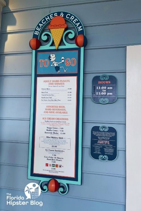 Beaches and Cream Soda Shop To Go menu. Keep reading to discover the best ice cream shops in Orlando. 