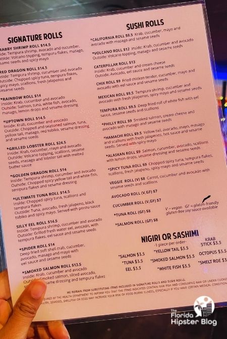 Sushi Menu from Kobe Japanese Steakhouse. Keep reading to learn more about the best hibachi in Orlando. 