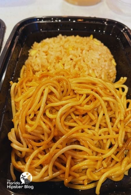  Rice and Noodles dish from Oishi Hibachi in Orlando. Keep reading to find out more about the best restaurants in Florida for Japanese food.