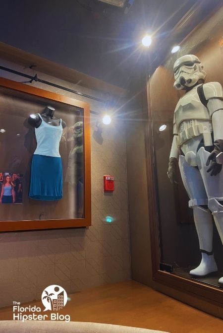 Planet Hollywood Star Wars Stormtrooper Décor  at Orlando Florida Disney Springs. Keep reading to learn more ideas of fun things to do in Orlando tonight.