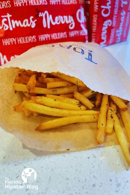 Toasted Fries at Toasted i Windermere Florida. Keep reading to find out more about kid friendly restaurants in Orlando.