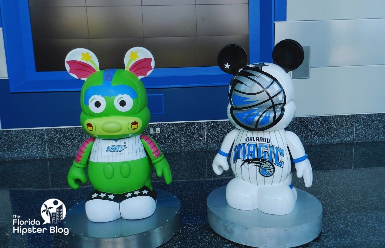 Amway Arena with Stuff and Mickey Mouse Figures Orlando Magic