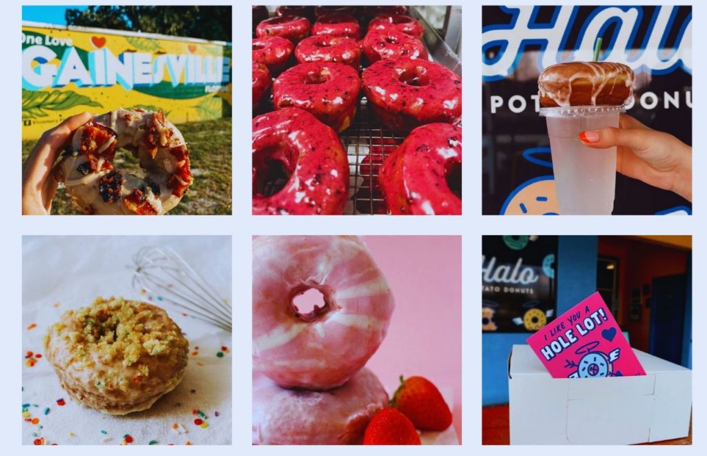 Halo Potato Donuts Instagram Page