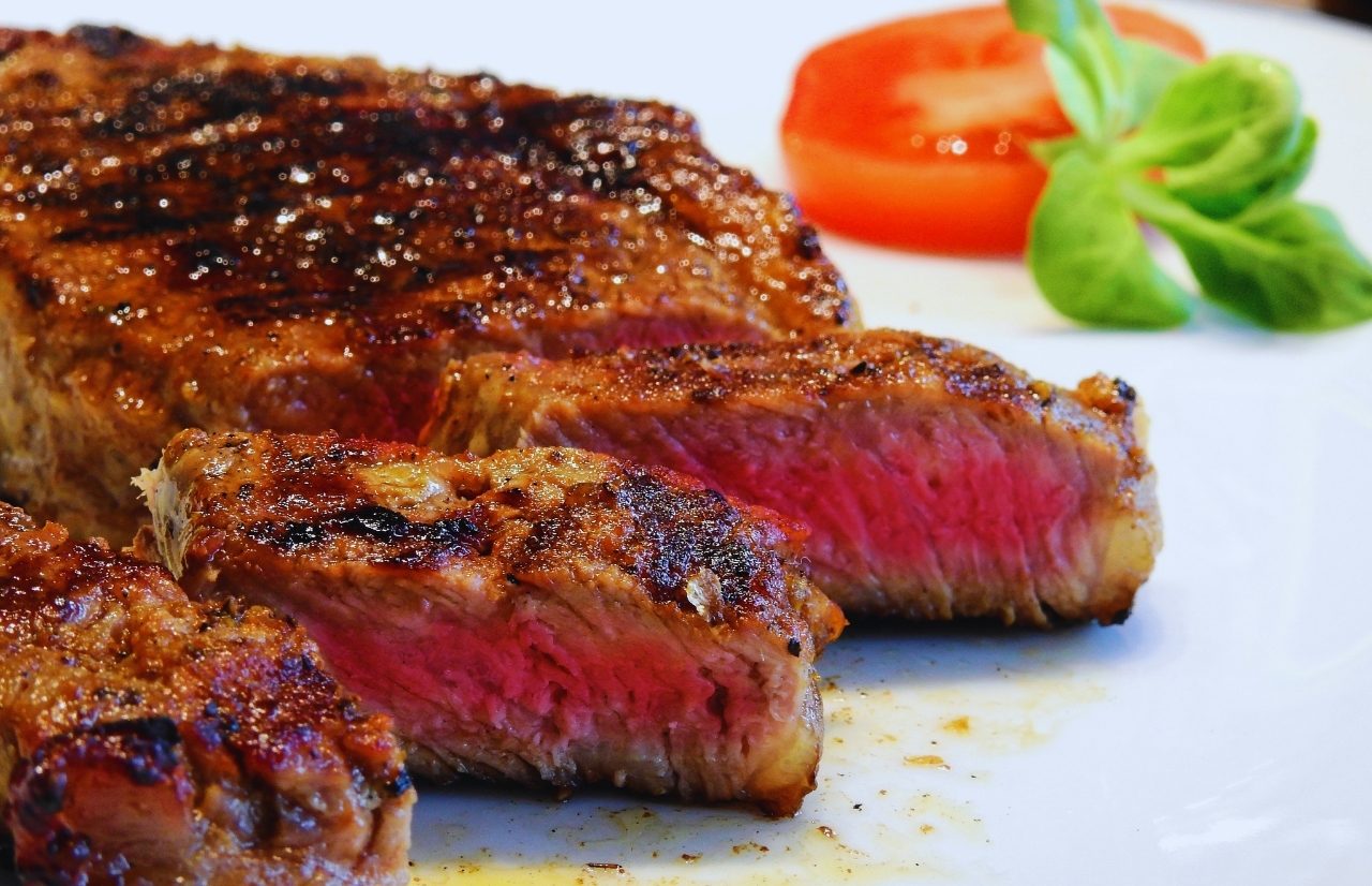 Steak at Shula's Steakhouse at Disney Dolphin Resort in Orlando Florida. Keep reading for more romantic getaways in Orlando.