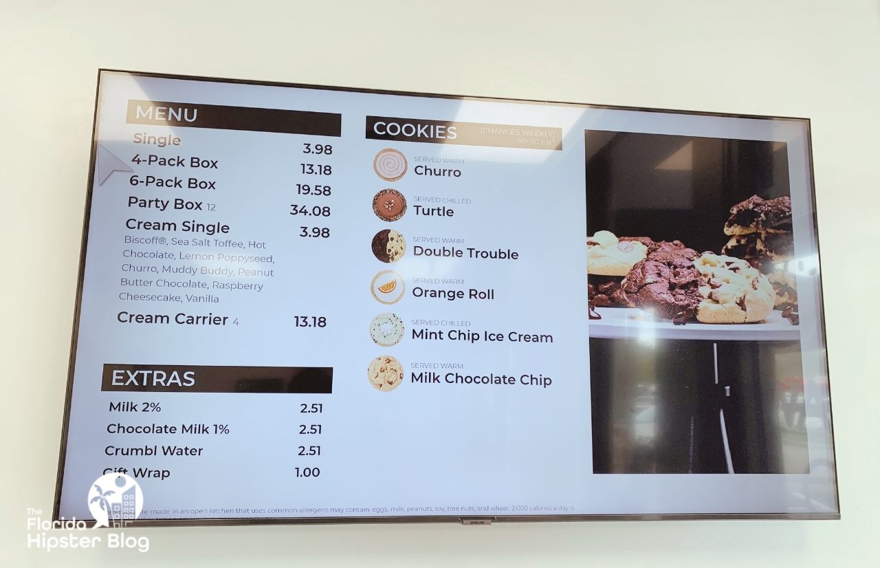 Crumbl Cookies Orlando Menu