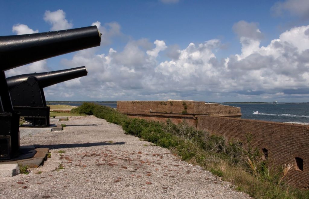 Fort Clinch State Park Near Amelia Island in Florida Cannons
