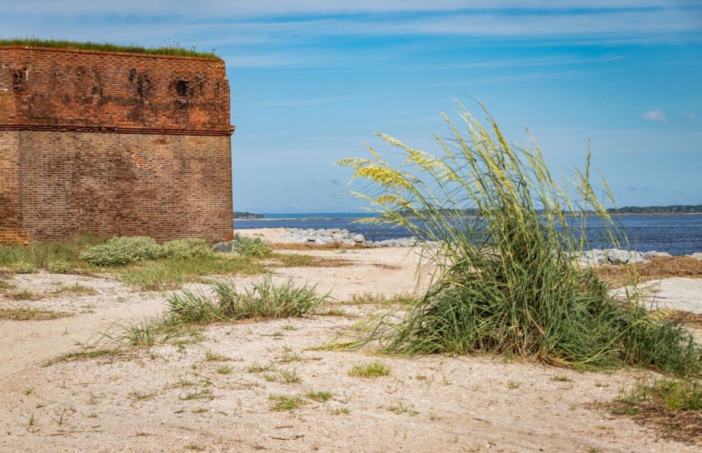 Fort Clinch State Park Near Amelia Island in Florida with Gulf of Mexico in Background. Keep reading to get the best days trips from The Villages, Florida.