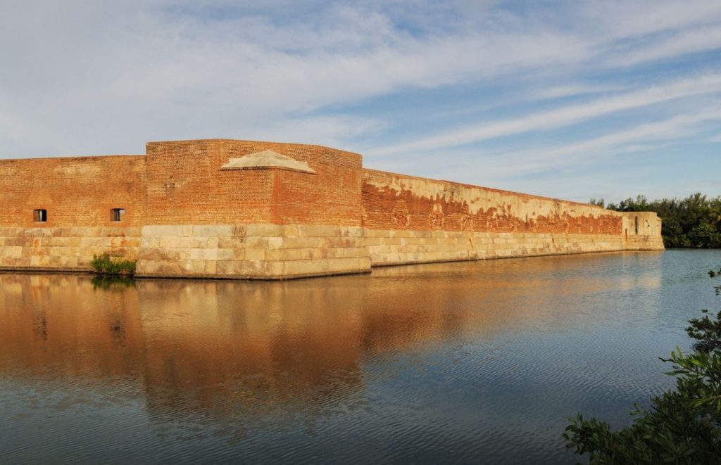 Fort Zachary Taylor Key West, Florida over water. Keep reading to find out more about where to find the best forts in Florida.