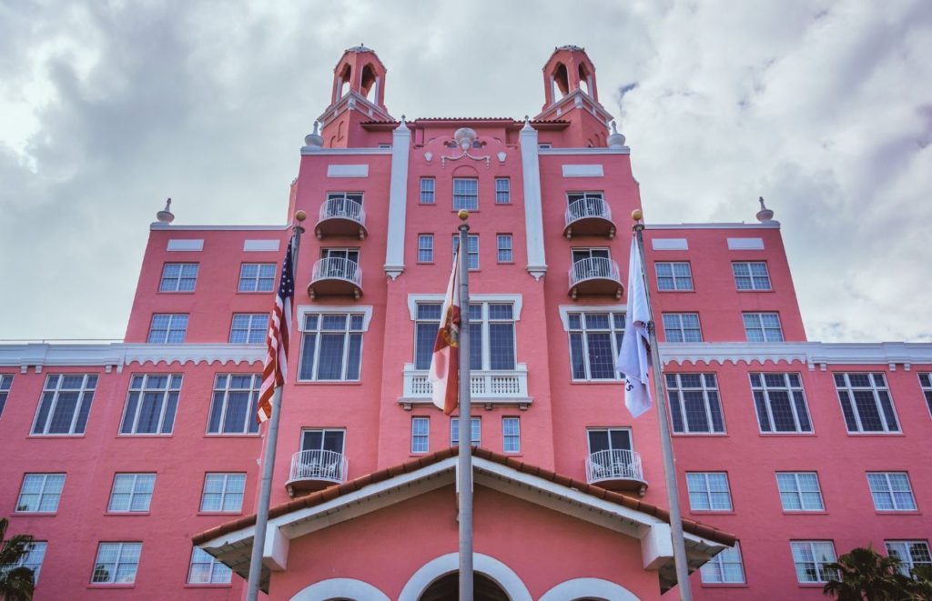 Loews Don Cesar Pink Resort St Petersburg Florida. Keep reading to find out more about where to find the best castles in Florida.