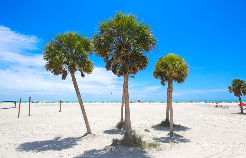 Siesta Key Beach in Florida. Keep reading to discover more ideas for your next day trip from Gainesville.