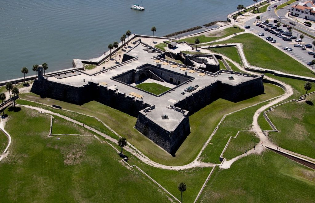 St Augustine Fort Castillo de San Marcos. Forts and Castles in Florida.