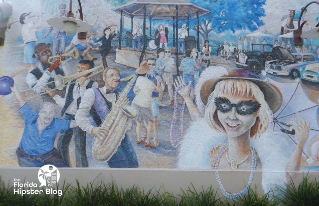 The Villages Florida Mural. One of the best things to do in Florida for the 4th of July and Independence Day