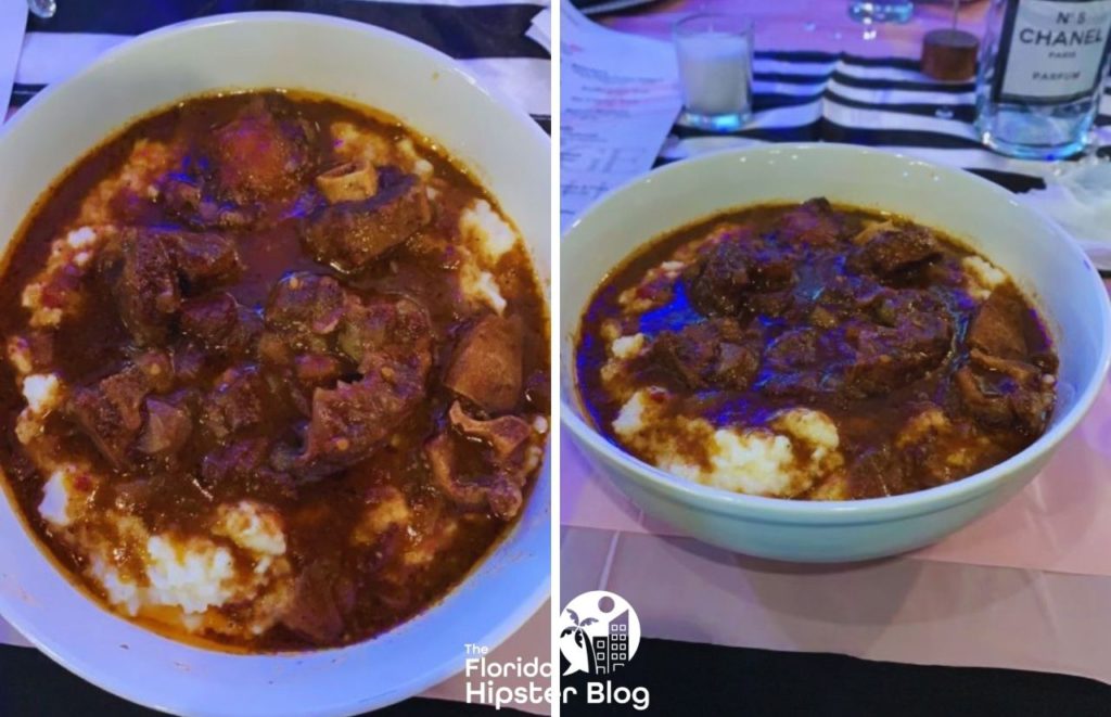 Bar 5 Lounge and Grill Orlando Brunch with Oxtails over Grits. Best brunch in Orlando.