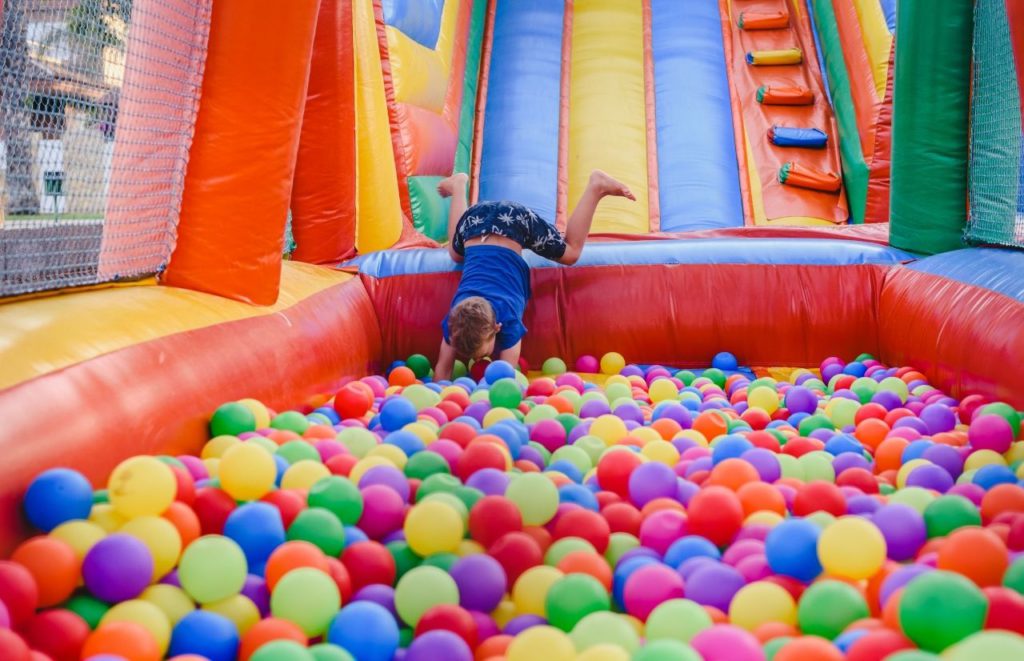 Monkey Joes Indoor Inflatable Park. Keep reading to find out how to plan a trip to Orlando with toddlers and babies.