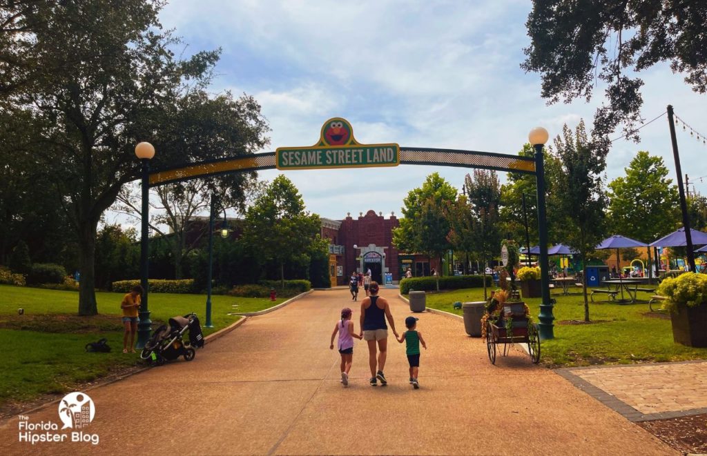 Sesame Street Land Entrance SeaWorld Orlando. Keep reading to find out more ideas for Orlando with toddlers and babies. 