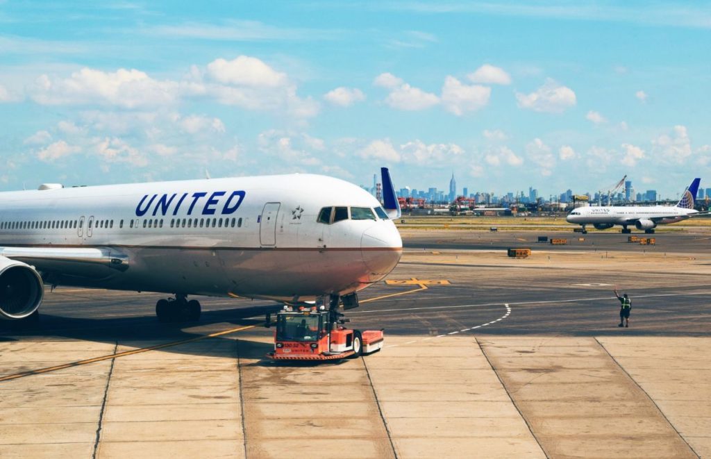 United Airlines at the Airport