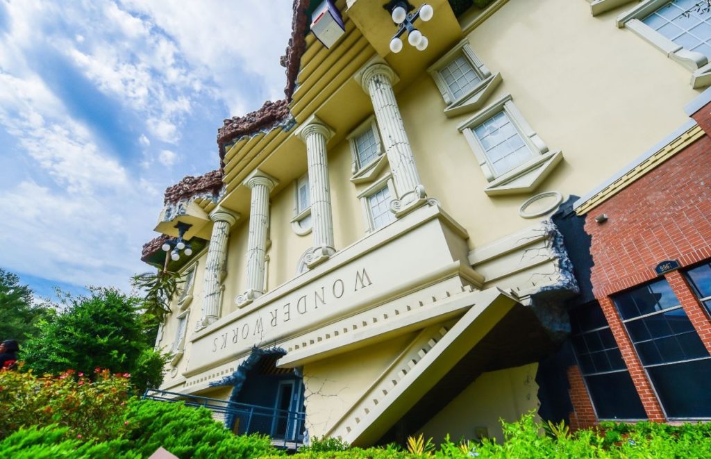 WonderWorks Orlando Upside Down Building Photo Courtesy of Wonderworks. Best things to do in Orlando with toddlers and babies.