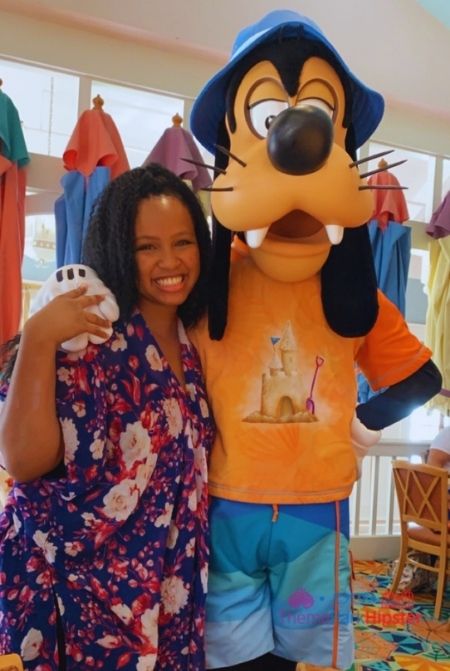 NikkyJ with Goofy at Cape May Disney Buffet