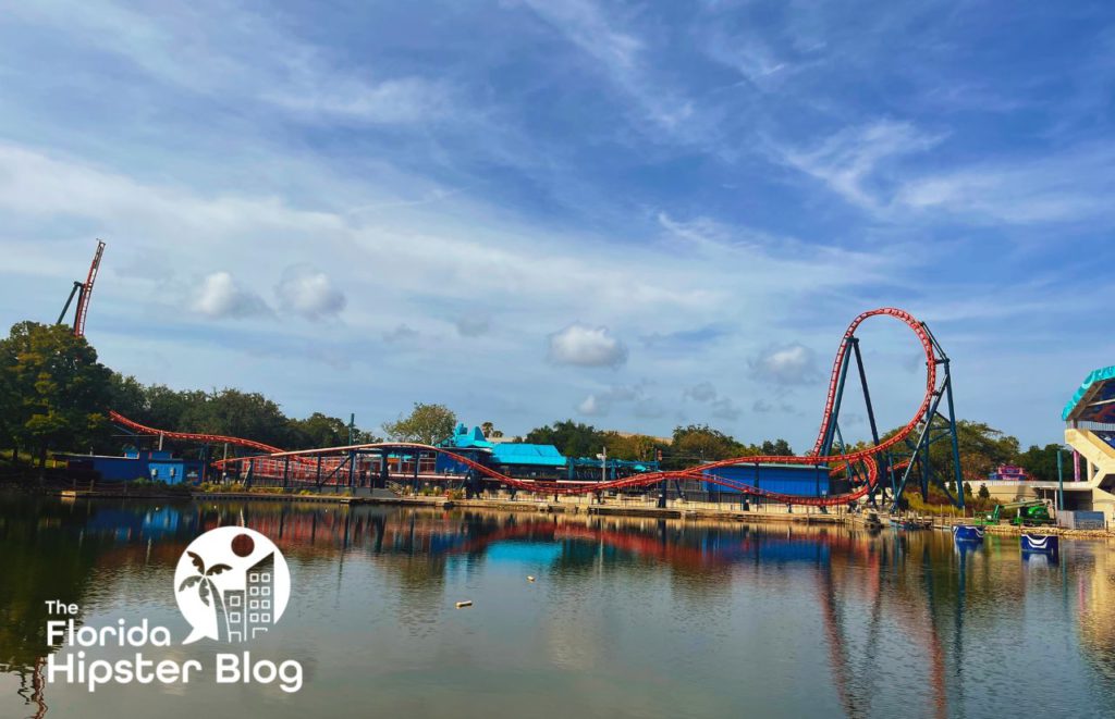 Best Things To Do In Orlando For Teenagers Riding Ice Breaker Roller Coasters at SeaWorld Orlando