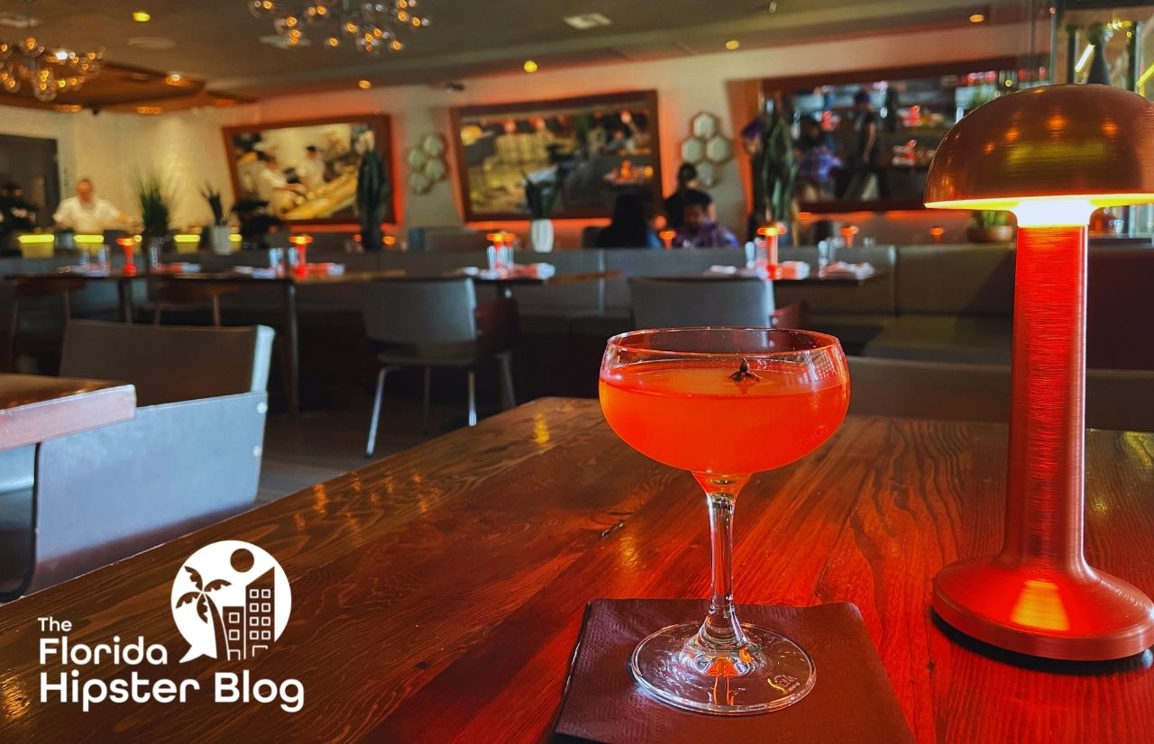 A cocktail at Kabooki Sushi in Orlando, Florida. Keep reading for more on the best restaurants in Orlando, Florida.