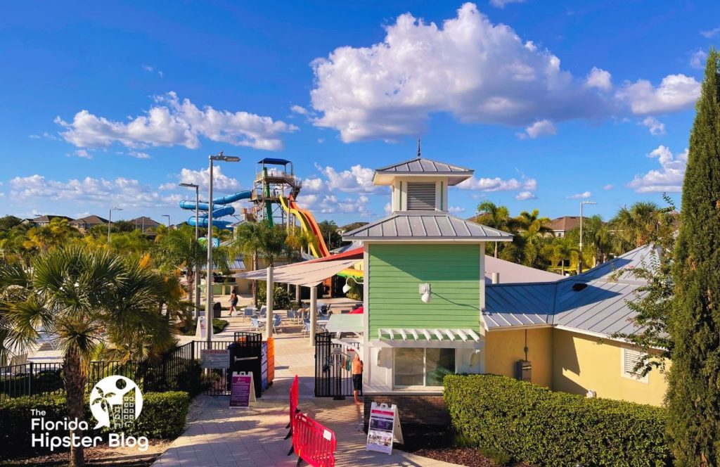 Water park area at Encore Resort at Reunion a vacation home rental hotel in Orlando near Disney World. Keep reading to learn more about the best places to celebrate birthday in Orlando.