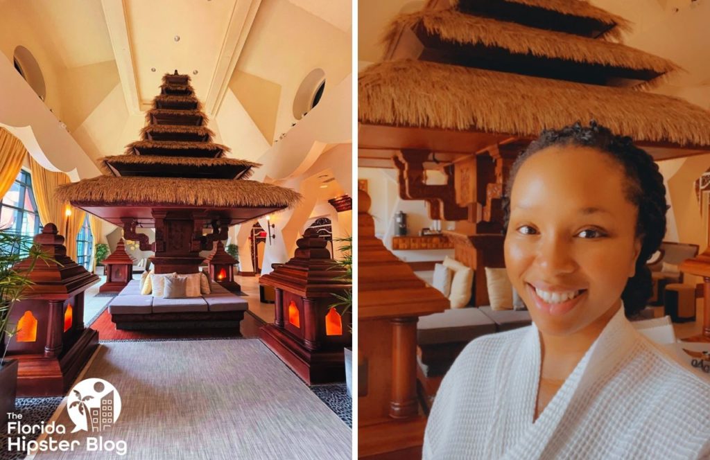 Mandara Spa at the Disney Swan and Dolphin Resort with NikkyJ. Keep reading to find out where to stay in Orlando. 