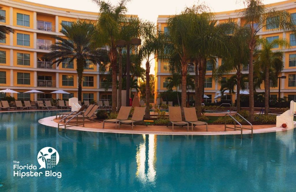 The pool at Melia Orlando Celebration in Orlando, Florida. Keep reading for more options for where to stay in Orlando, Florida. 