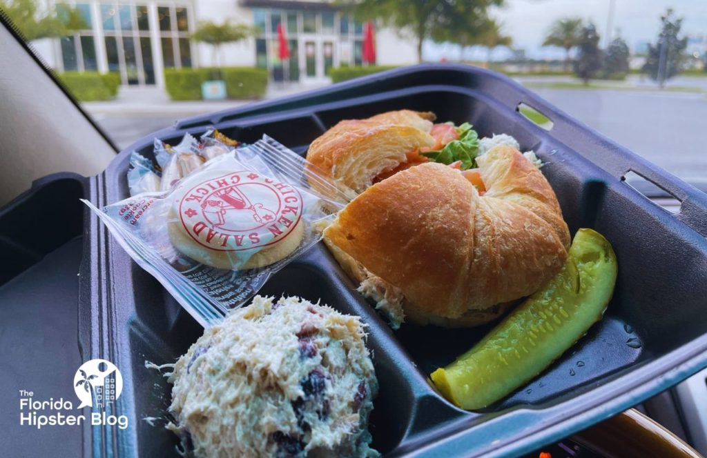 Chicken Salad Chicken Restaurant Cranberry chicken salad and dixie chick croissant sandwich. Keep reading to get the best lunch in Orlando!