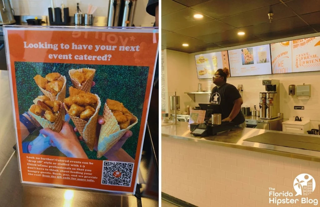 Chick'n'Cone Restaurant in Winter Park, Florida. Keep reading to get the best lunch in Orlando!
