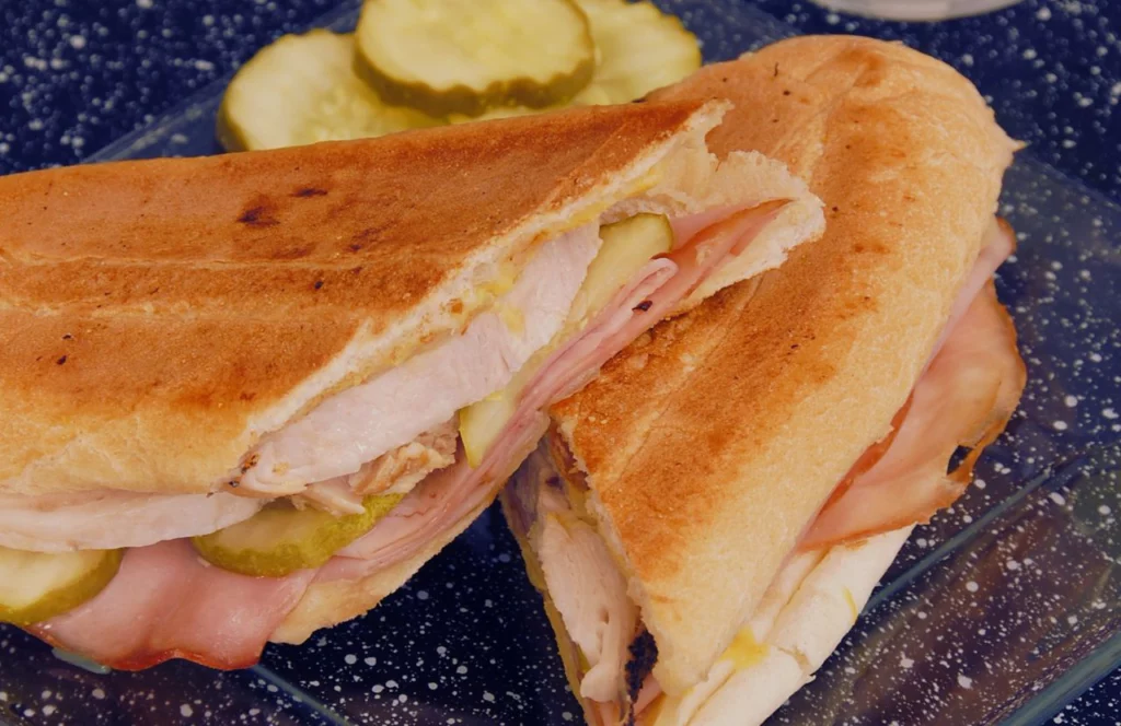 Cuban Sandwich at Buchito Cafe in Kissimmee. Keep reading for more places to get the best breakfast in Kissimmee, Florida