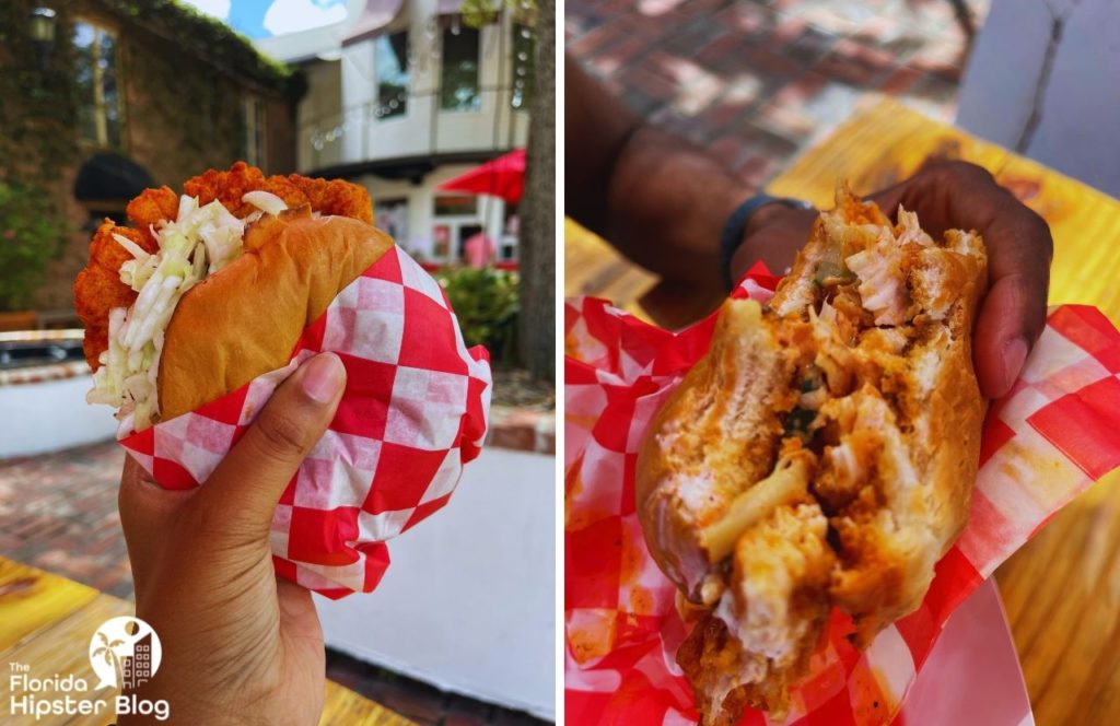 Jam Hot Chicken Restaurant in Winter Park, Florida The Sando Chicken Sandwich