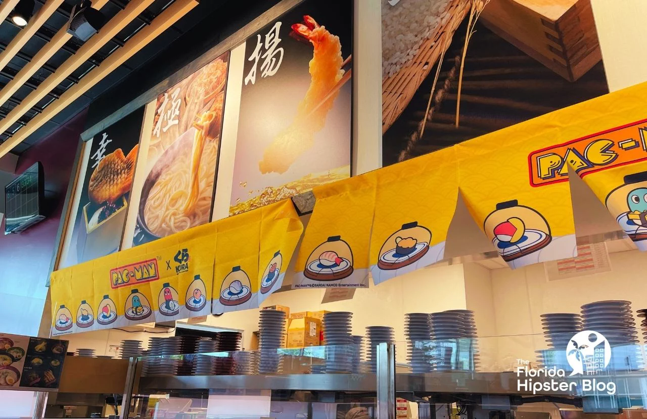 Kura Revolving Sushi Bar Restaurant in Orlando, Florida. Keep reading to get the best lunch in Orlando!